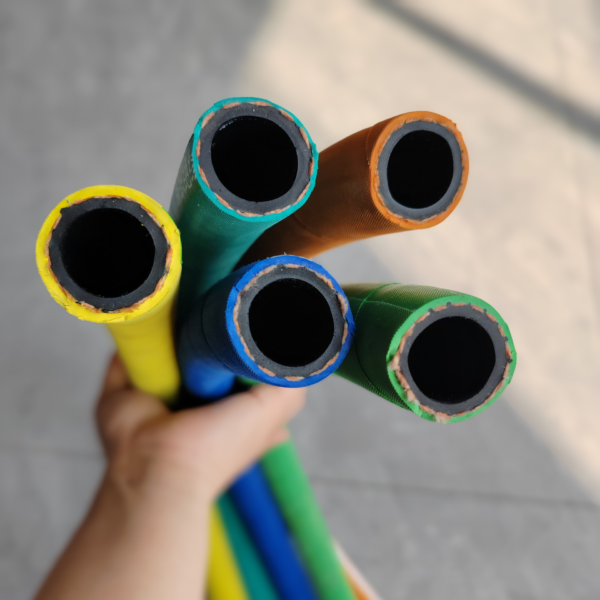 2 Inch Flexible Rubber Hose Industrial Black Water Supply and Drain Hose Cotton Braided R6 R7 Model