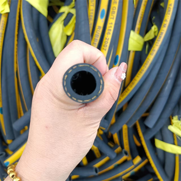 Hot Sale Black Rubber Hose Flexible Textile Braided Industrial Water Gas Oil Hose Custom Cutting Processing Service