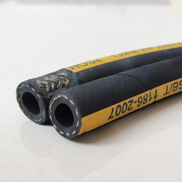 Hot Sale Black Rubber Hose Flexible Textile Braided Industrial Water Gas Oil Hose Custom Cutting Processing Service - 图片 4