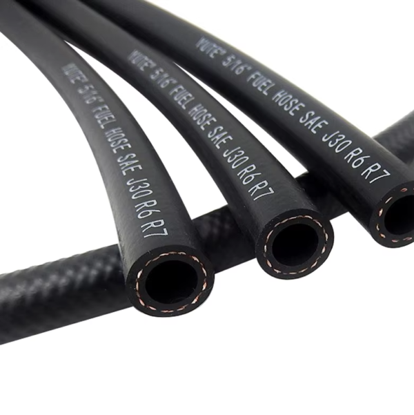 3/8 Inch Nitrile Low Pressure Rubber Hose Oil Diesel Resistant Black Gasoline Inlet Return Line NBR Clamp Wire Custom Cutting