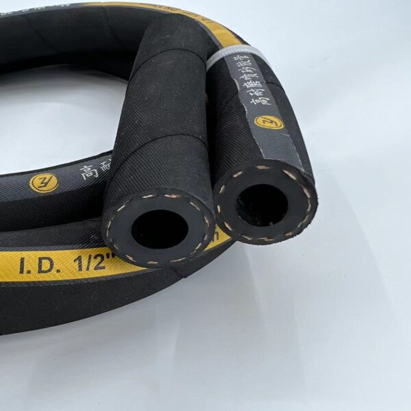 Hot Sale Black Rubber Hose Flexible Textile Braided Industrial Water Gas Oil Hose Custom Cutting Processing Service - 图片 5