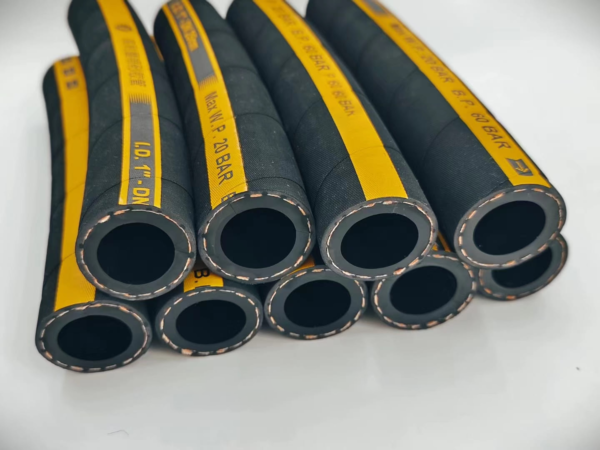 Hot Sale Black Rubber Hose Flexible Textile Braided Industrial Water Gas Oil Hose Custom Cutting Processing Service - 图片 6