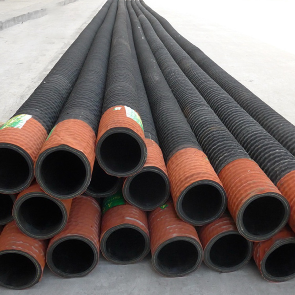 Large Diameter 6-8 Inch Water Suction Discharge Rubber Hose with Flange Wear Resistance Flexible Customizable Cutting Service - 图片 3