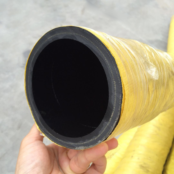 Large Diameter 6-8 Inch Water Suction Discharge Rubber Hose with Flange Wear Resistance Flexible Customizable Cutting Service - 图片 6