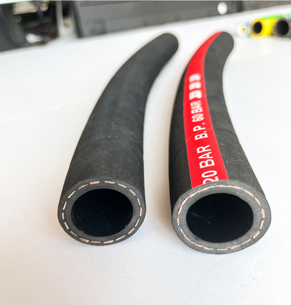 2 Inch Flexible Rubber Hose Industrial Black Water Supply and Drain Hose Cotton Braided R6 R7 Model - 图片 5