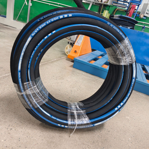 2 Inch Flexible Rubber Hose Industrial Black Water Supply and Drain Hose Cotton Braided R6 R7 Model - 图片 6